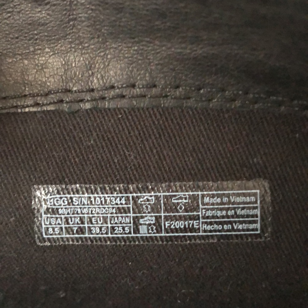 UGG Gracen Black Suede Tall Riding Zipper Boots - Picture 8 of 12